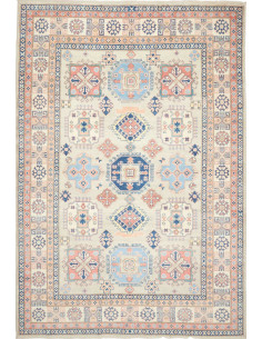 Tappeto Kazak Afghanistan 203x294 Beige Celeste