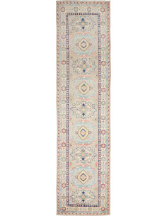 Rug Kazak Afghanistan 71x318 Beige Light Blue N