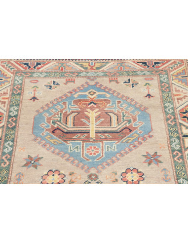 Rug Kazak Afghanistan 86x307 Beige Blue Terraco