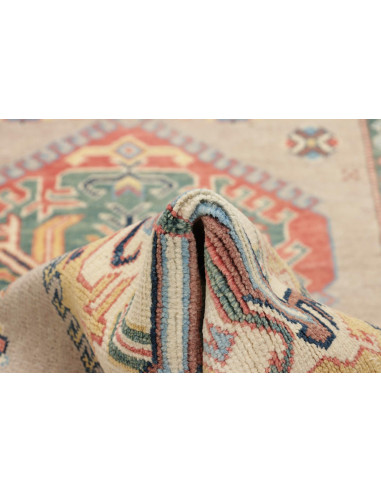 Rug Kazak Afghanistan 86x307 Beige Blue Terraco