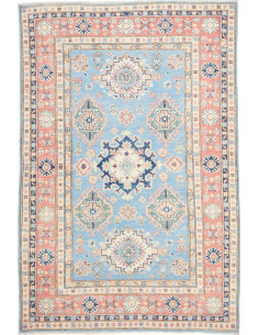 Tappeto Kazak Afghanistan 119x179 Azzurro Coral
