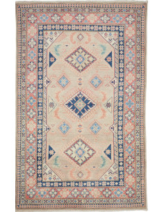 Tappeto Kazak Afghanistan 116x186 Beige Blu Cor