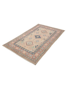 Tappeto Kazak Afghanistan 116x186 Beige Blu Cor 2