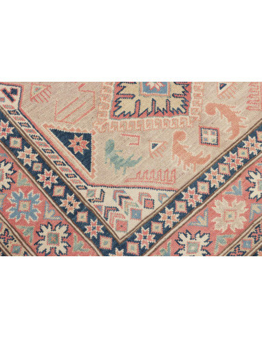 Tappeto Kazak Afghanistan 116x186 Beige Blu Cor