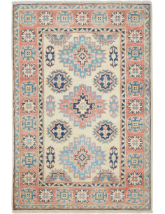 Rug Kazak Afghanistan 87x131 Cream Light Blue T