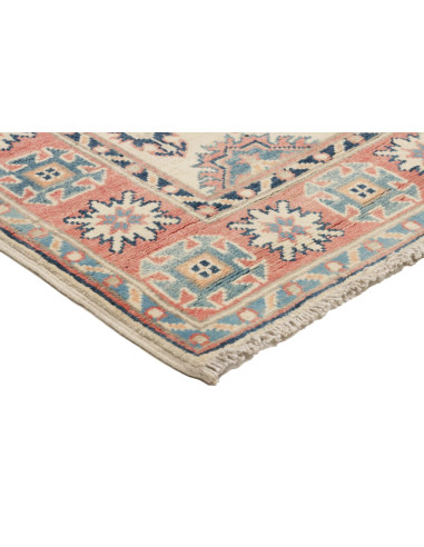 Tappeto Kazak Afghanistan 87x131 Crema Azzurro