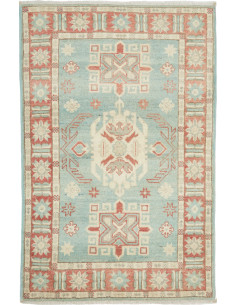 Tappeto Kazak Afghanistan 81x124 Azzurro Acqua