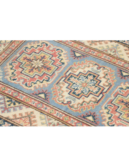 Tappeto Kazak Afghanistan 61x89 Azzurro Celeste