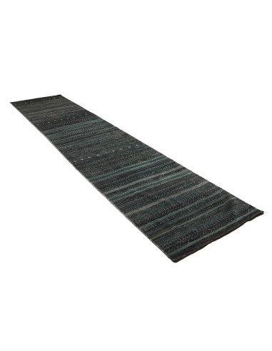 Rug Royal Gabbeh Pakistan 90x430 Dark Blue Teal