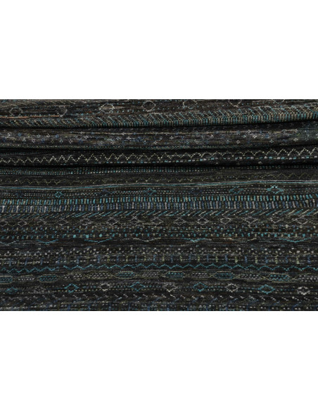 Rug Royal Gabbeh Pakistan 90x430 Dark Blue Teal