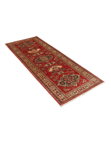Tappeto Kazak Fine Pakistan 76x203 Rosso Profon
