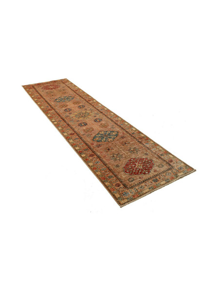 Rug Kazak Fine Pakistan 78x294 Beige Terracotta