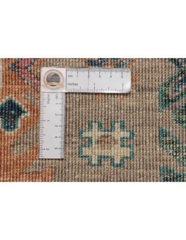 Tappeto Tribal Pakistan 80x278 Grigio Sabbia Ar