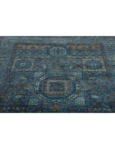 Rug Mamlouk Pakistan 150x200 Petrol Blue Azure