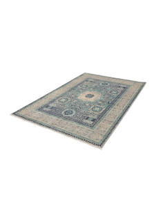 Tappeto Mamlouk Pakistan 153x215 Blu Beige Grig 2