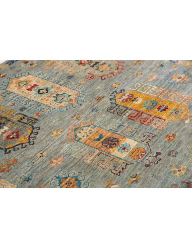 Tappeto Tribal Pakistan 123x177 Blu Petrolio