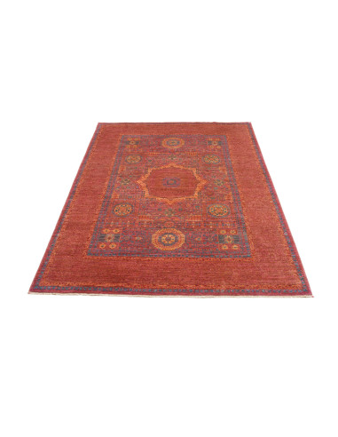 Rug Mamlouk Pakistan 151x201 Terracotta Red Blu