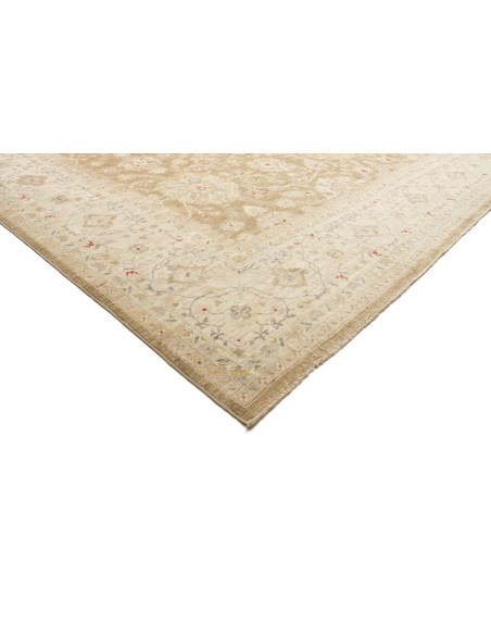 Tappeto Bamyan Pakistan 305x426 Beige Oro Crema
