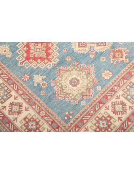 Tappeto Kazak Afghanistan 174x228 Azzurro Beige