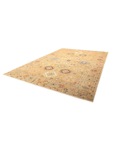 Tappeto Kazak Fine Pakistan 279x374 Verde Oliva
