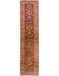 Tappeto Kazak Fine Pakistan 73x317 Rosso Terrac