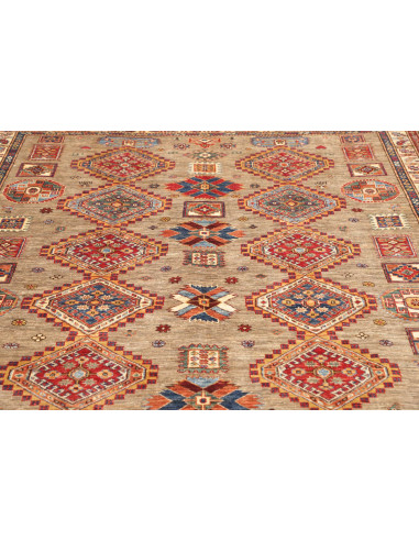 Rug Kazak Fine Pakistan 178x262 Beige Red Blue