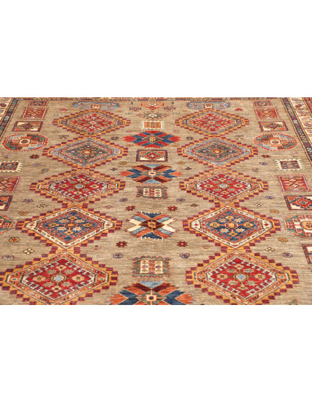 Rug Kazak Fine Pakistan 178x262 Beige Red Blue