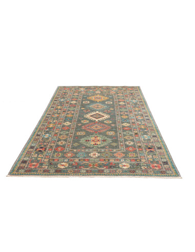 Tappeto Kazak Fine Pakistan 148x202 Blu Petroli
