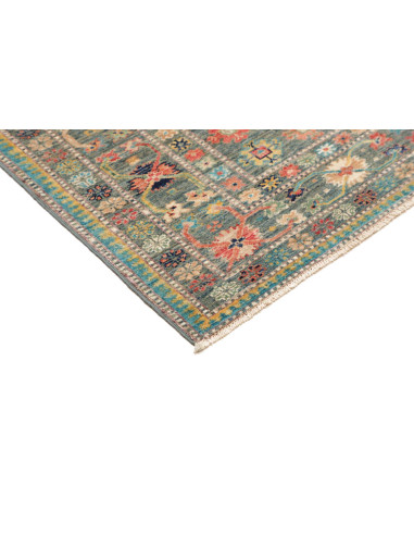 Tappeto Kazak Fine Pakistan 148x202 Blu Petroli