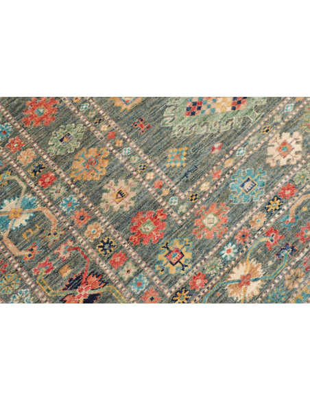 Tappeto Kazak Fine Pakistan 148x202 Blu Petroli