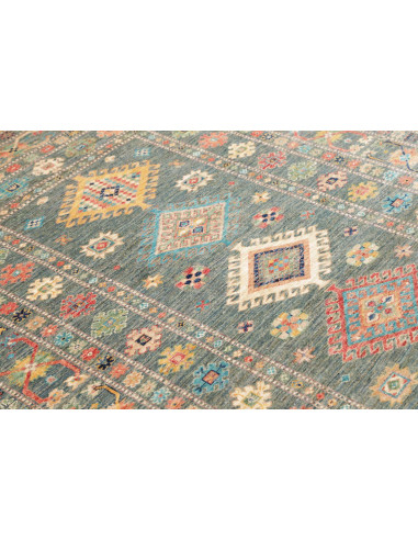 Tappeto Kazak Fine Pakistan 148x202 Blu Petroli