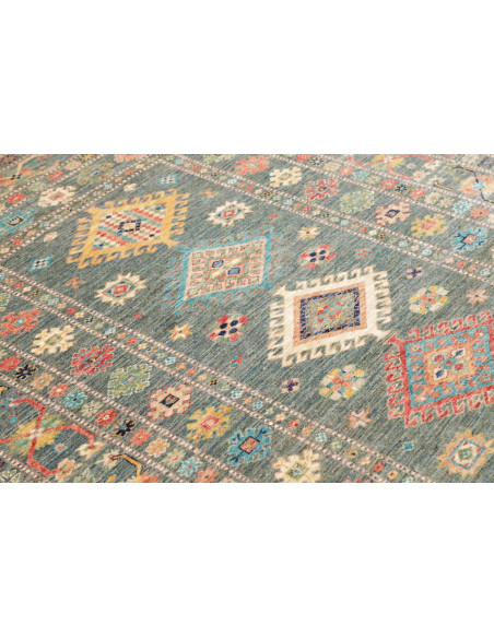 Tappeto Kazak Fine Pakistan 148x202 Blu Petroli