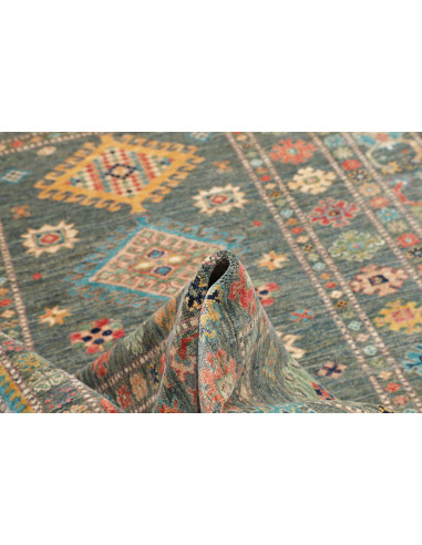 Tappeto Kazak Fine Pakistan 148x202 Blu Petroli