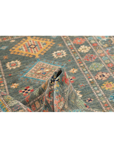 Tappeto Kazak Fine Pakistan 148x202 Blu Petroli