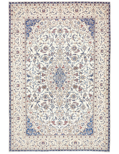 Tappeto Nain 9la Persia 214x317 Bianco Crema Bl