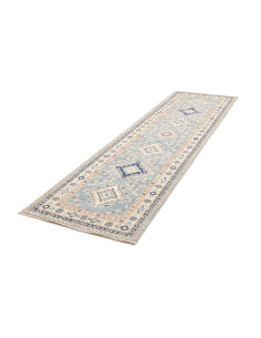 Rug Kazak Afghanistan 84x302 Light Blue Cream D 2