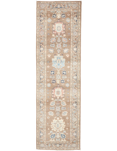 Rug Kazak Afghanistan 84x297 Taupe Brown Sky Bl