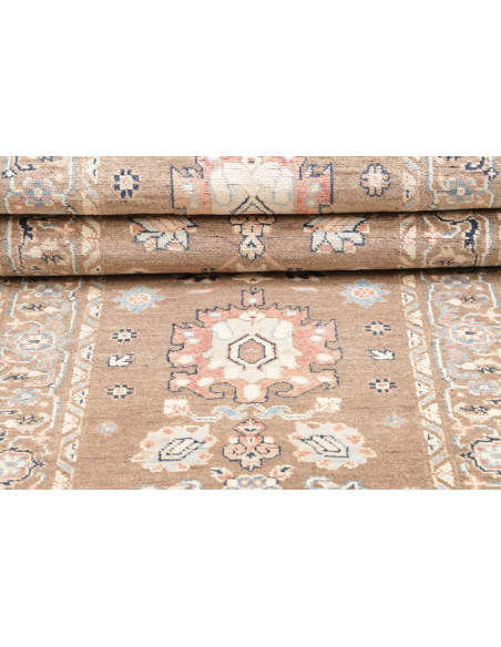 Rug Kazak Afghanistan 84x297 Taupe Brown Sky Bl