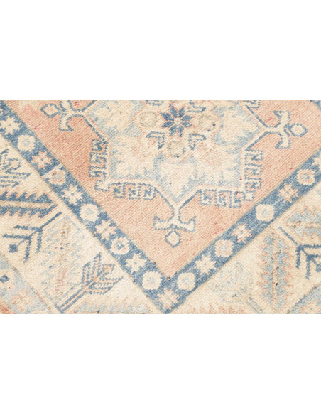Tappeto Kazak Afghanistan 80x290 Rosa Pesca Azz
