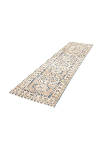 Rug Kazak Afghanistan 82x290 Cream Beige Light