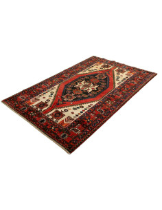 136x203 Cm Caucasian, Geometric Medallion, Wool On Cotton, 2