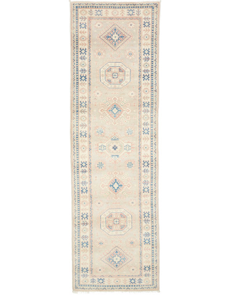 Rug Kazak Afghanistan 87x284 Light Beige Dusty
