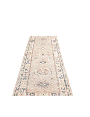 Tappeto Kazak Afghanistan 87x284 Beige Tenue Bl