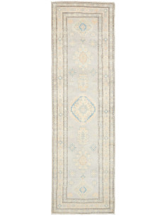 Tappeto Kazak Afghanistan 85x290 Grigio Blu Ten