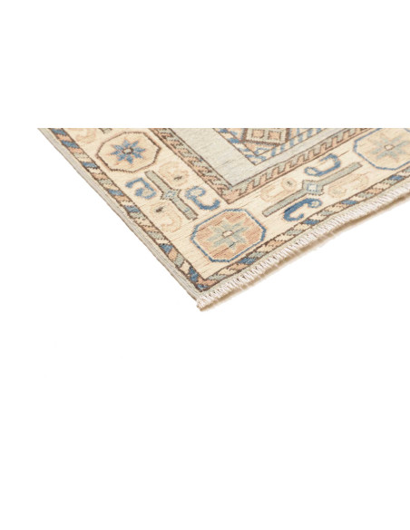 Rug Kazak Afghanistan 91x329 Light Blue Beige B