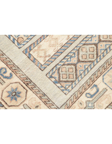 Rug Kazak Afghanistan 91x329 Light Blue Beige B
