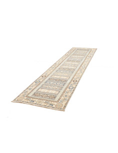 Rug Kazak Afghanistan 88x328 Cream Light Blue B 2