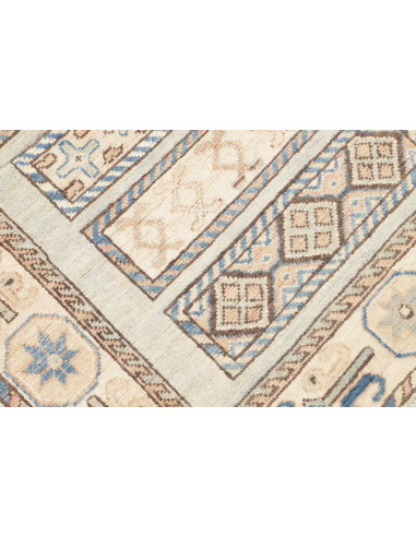 Rug Kazak Afghanistan 88x328 Cream Light Blue B
