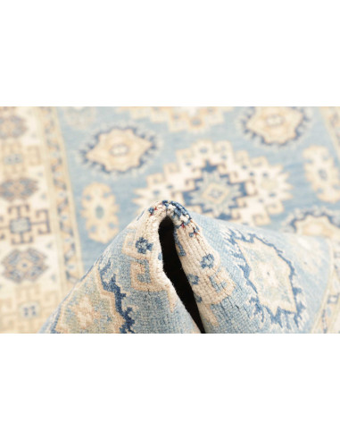 Tappeto Kazak Afghanistan 83x294 Azzurro Chiaro