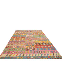 Rug Kilim Afghanistan 204x296 Multicolor Pink B 2